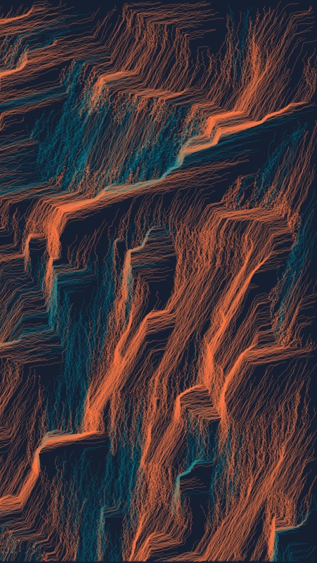 Algoscapes | Rock-face #9 static token preview