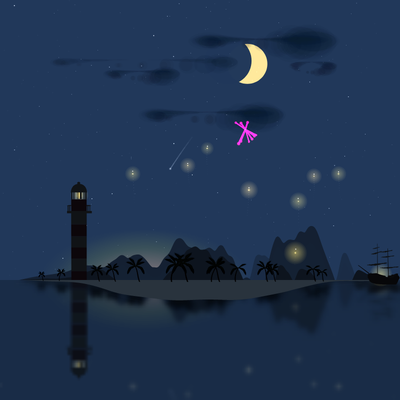 Fireworks Island #22 static token preview