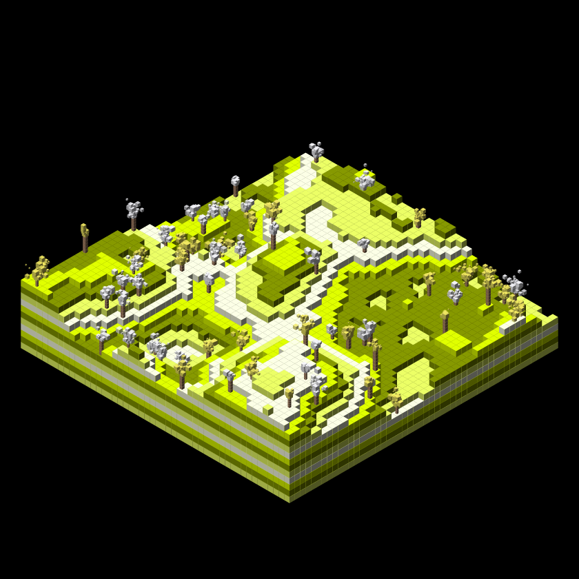 Pixel Topography #5 static token preview
