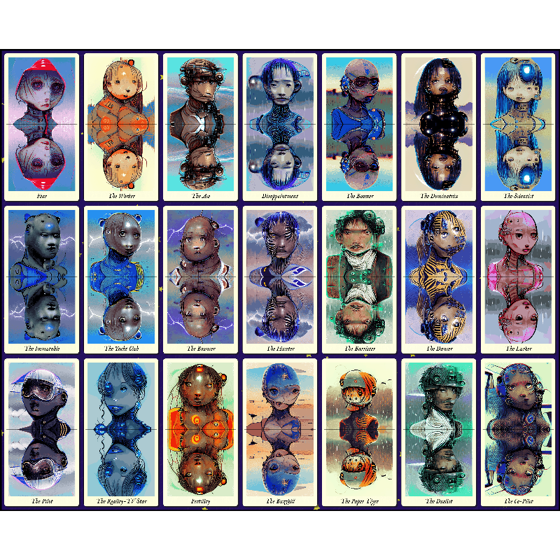 Reflexions - the fxhash tarot #8 static token preview