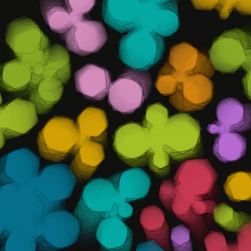 Colorful cartoon shapes(free edition) #21 static token preview
