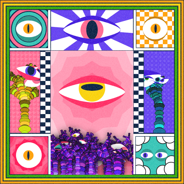 Zebra's Mirror #1 [p5.js] #14 static token preview