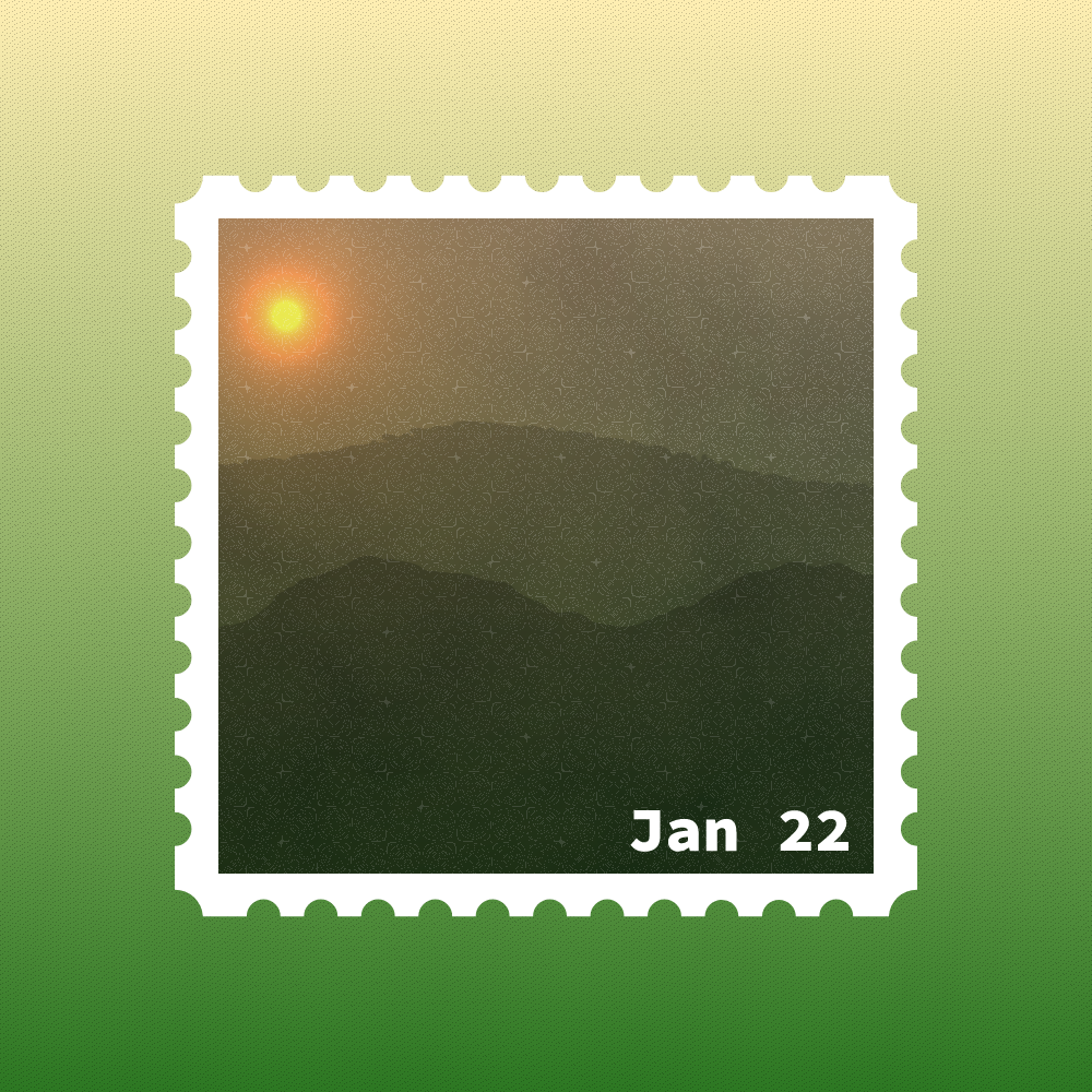 January 2022 stamp #6 static token preview