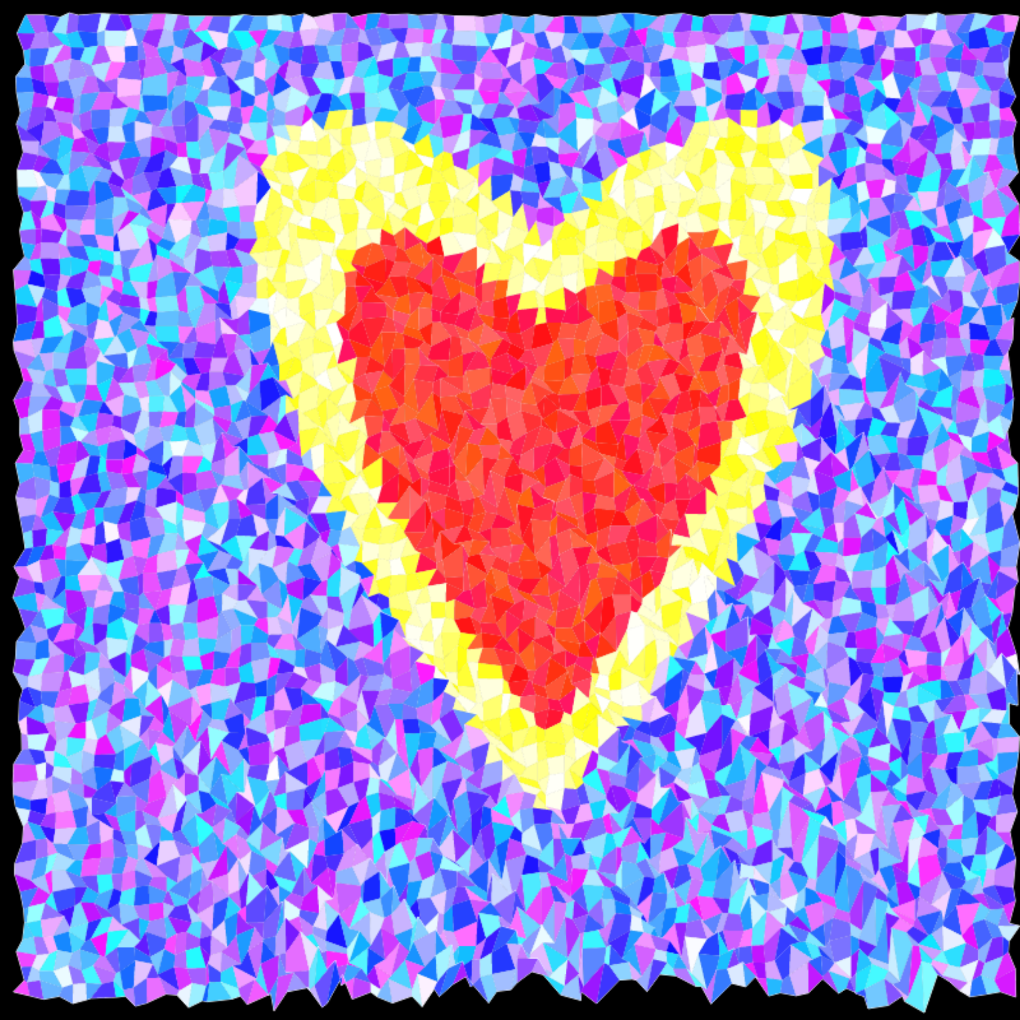 Heart mosaic #4 static token preview