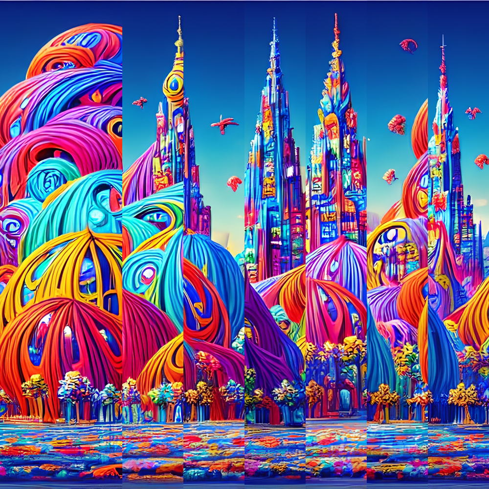 AI Psychedelic Candy #8 static token preview