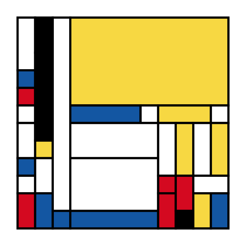 Mondrian squares #20 static token preview