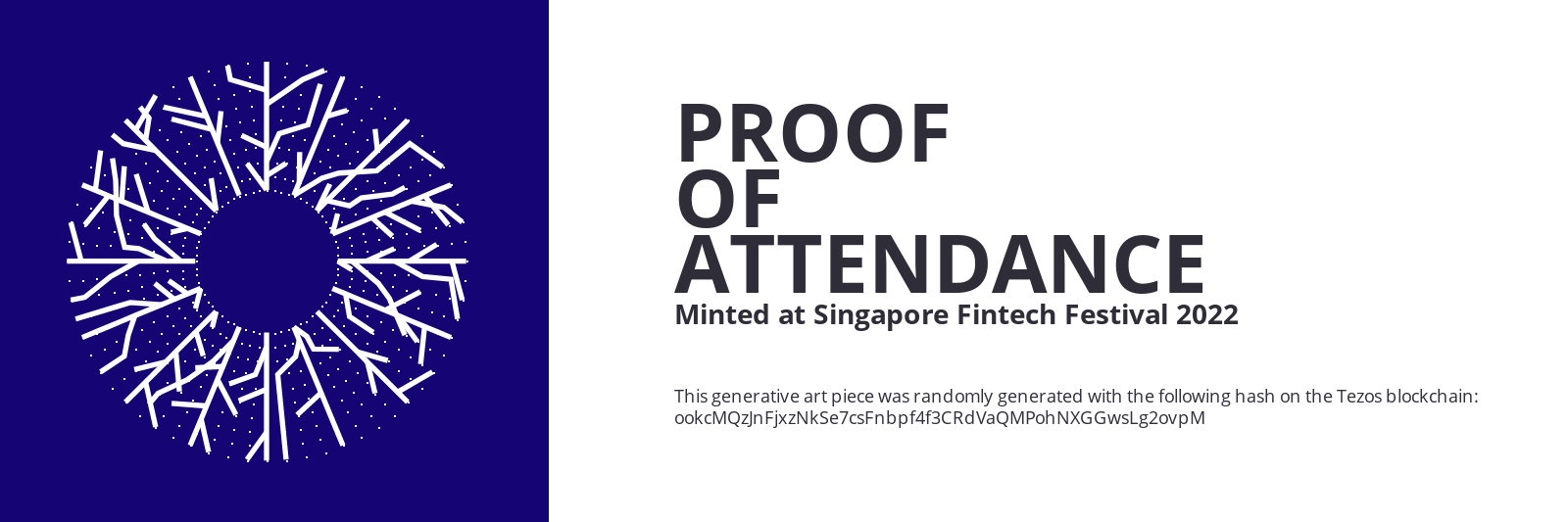 SFF2022 Proof of Attendance Token #2381 static token preview