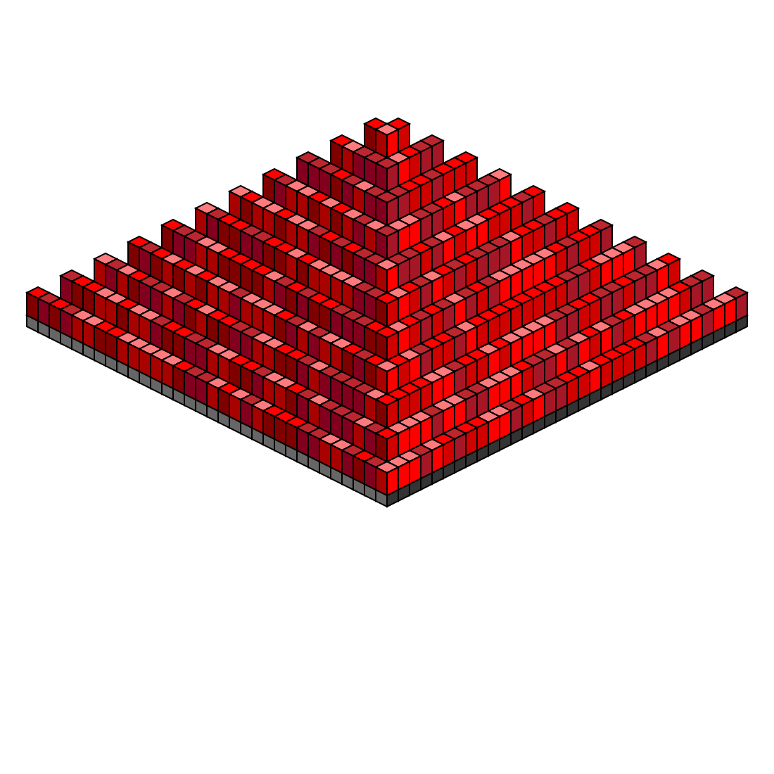 Isometric Grid Pyramid #2 static token preview