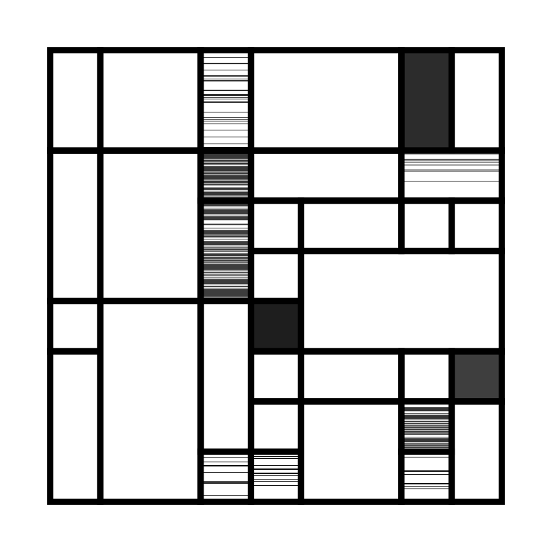Mono Mondrian #7 static token preview