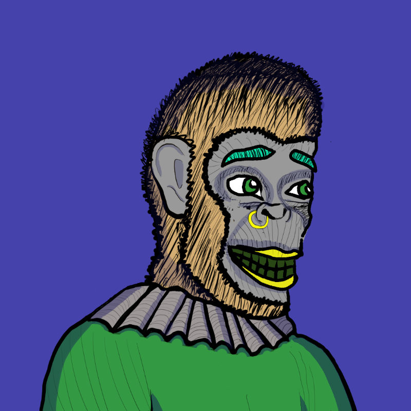Clown Ape Club Tezos Ultra Superior-CACTUS #20 static token preview