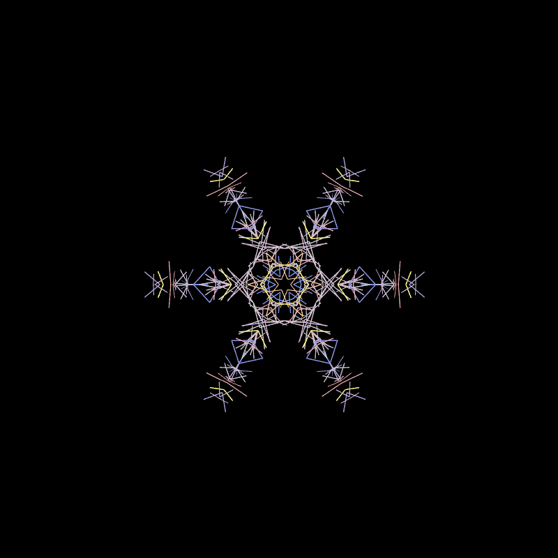 Neon Hologram Snowflake #2 static token preview