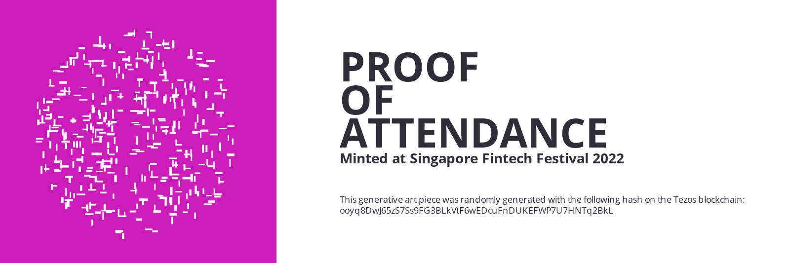 SFF2022 Proof of Attendance Token #1668 static token preview