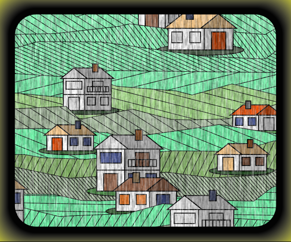 Rainy village #7 static token preview