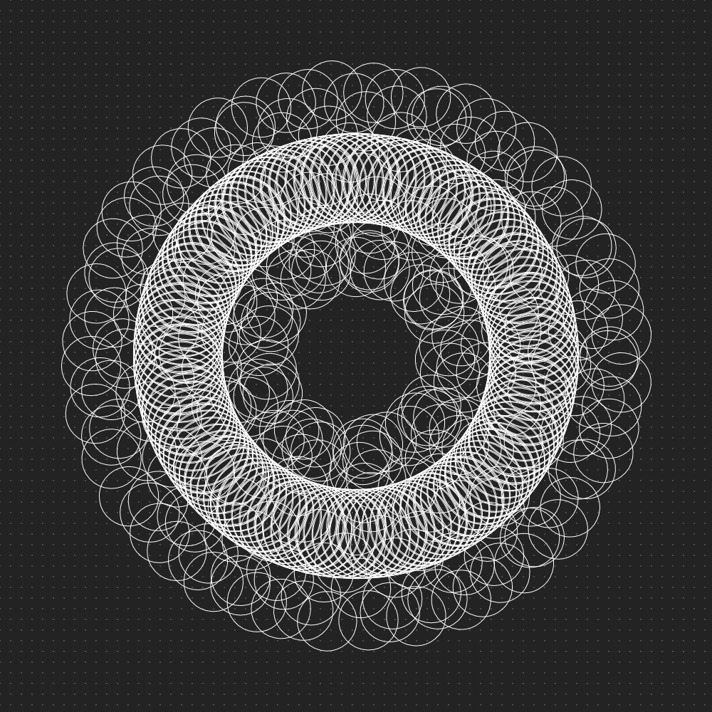 Spirographic Symphony #3 static token preview