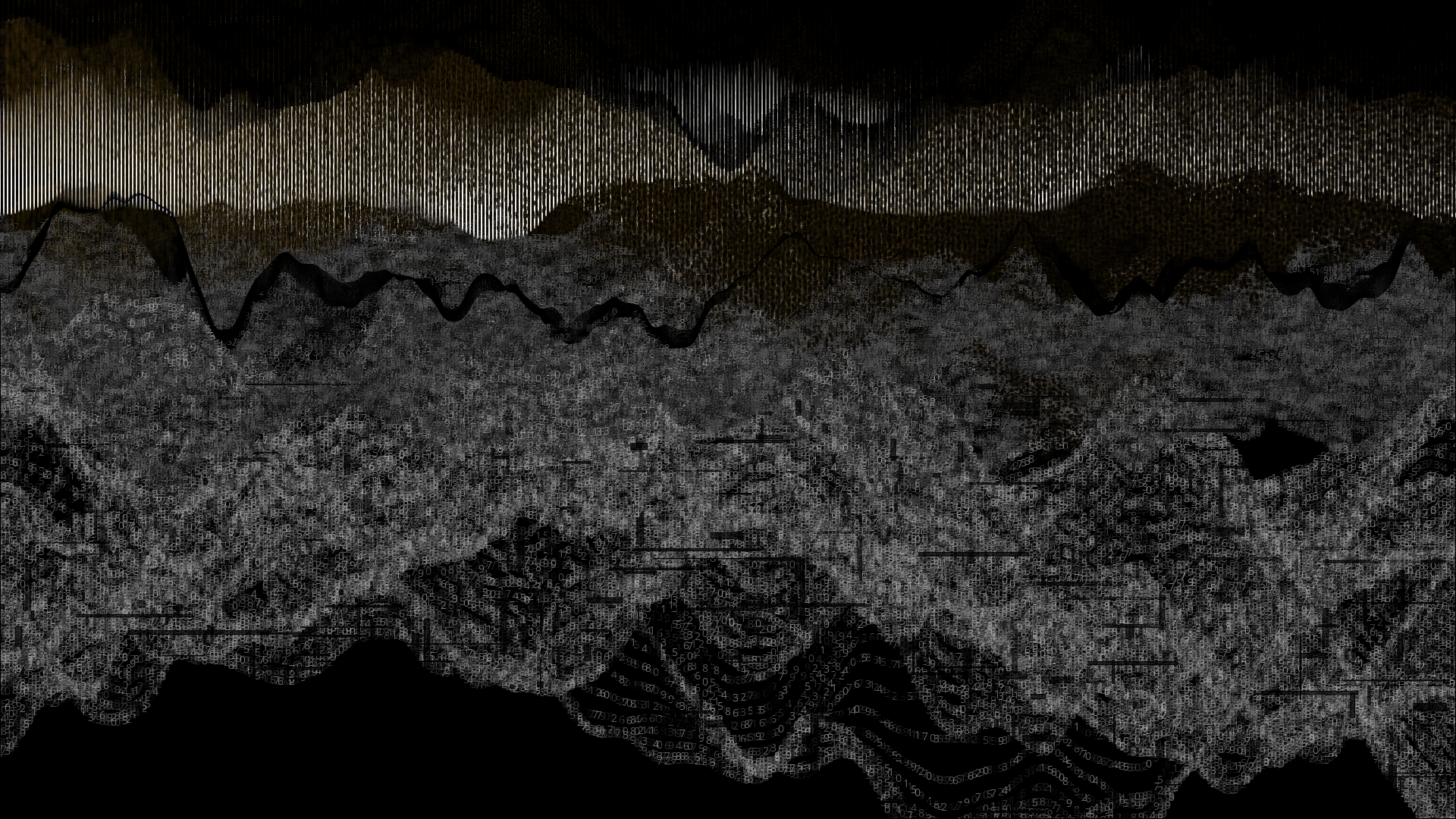 Pixel rain in a data landsacape #11 static token preview