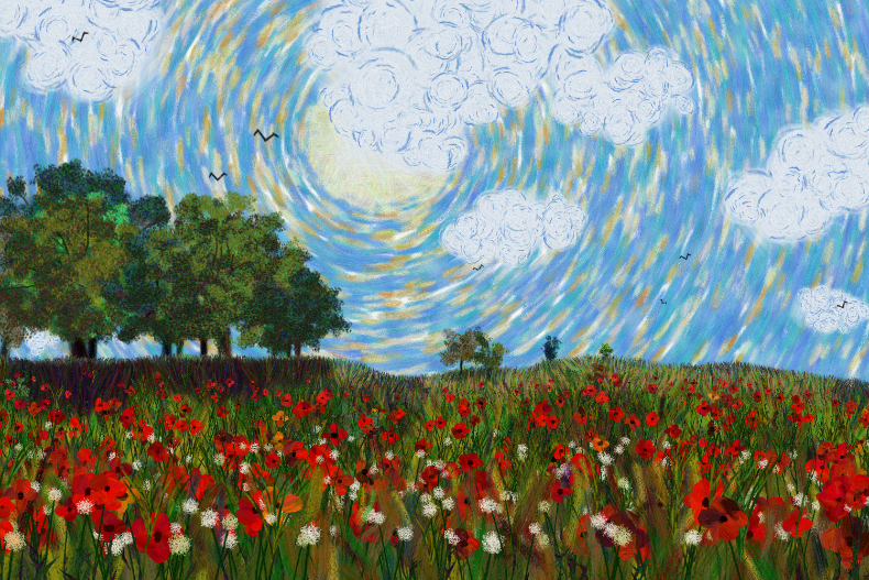 Flowers and Sky #53 static token preview