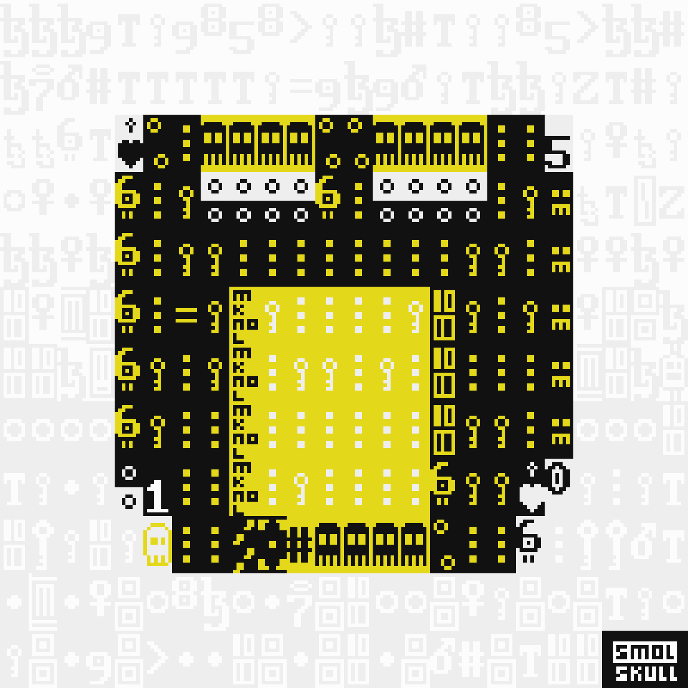 ASCII-SMOLSKULL #1 static token preview