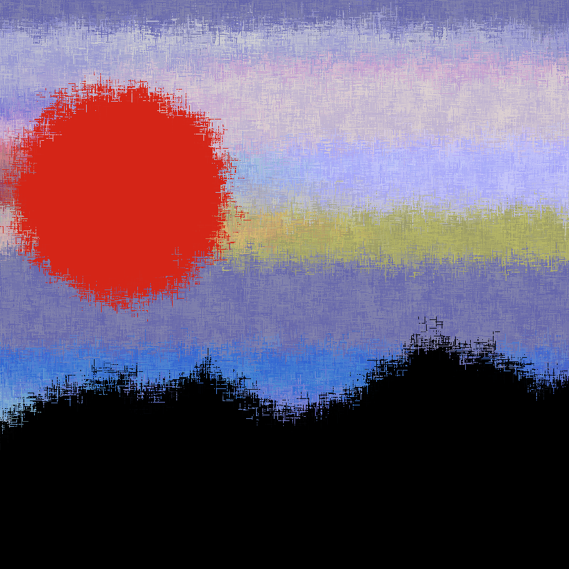 Sunset in memory #17 static token preview