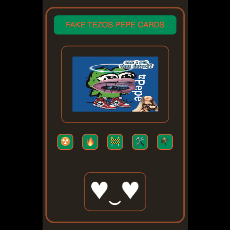 Fake Tezos Pepe Cards #10 static token preview