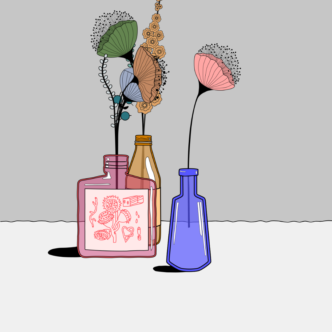 Flowers & Bottle #2 static token preview