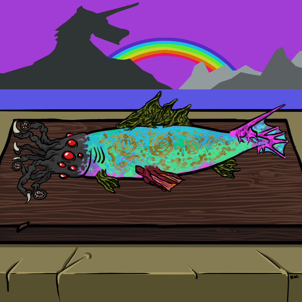 Monstrous Catch #21 static token preview