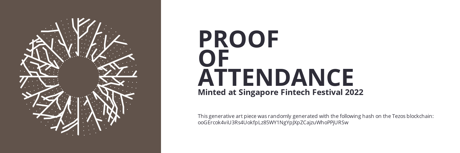 SFF2022 Proof of Attendance Token #1203 static token preview