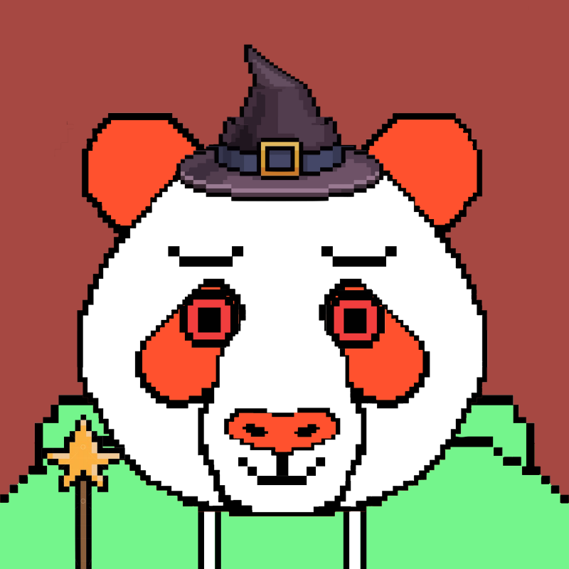 Evolving Pixel Pandas #8 static token preview