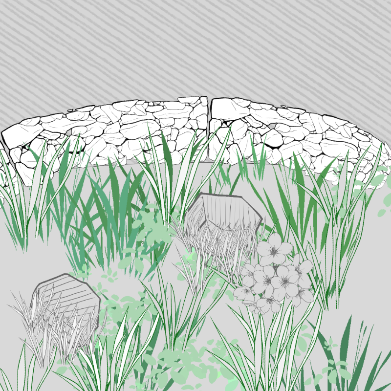 Wild Grass and Rubble #8 static token preview