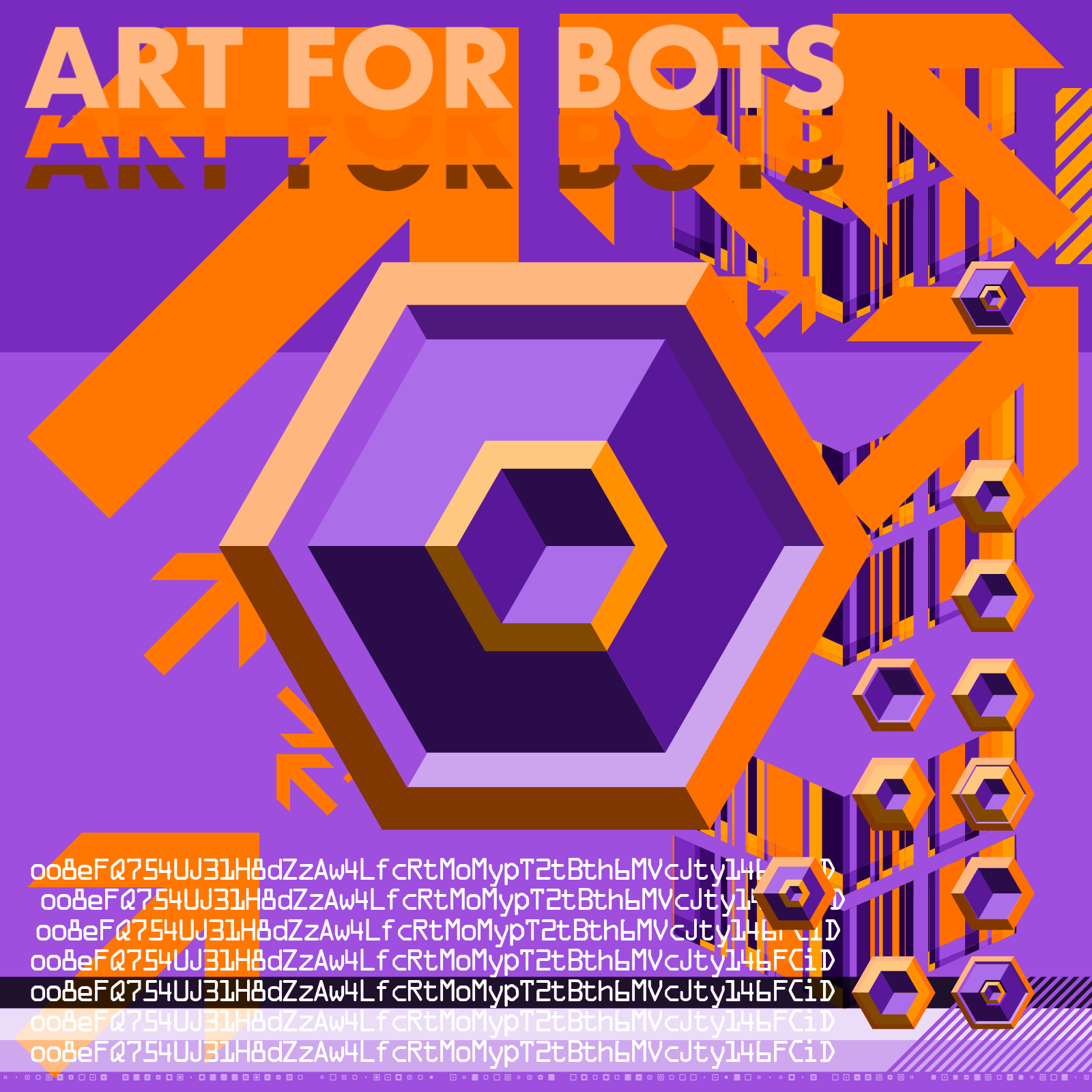 Hexagones - Art for Bots for Humans #14 static token preview