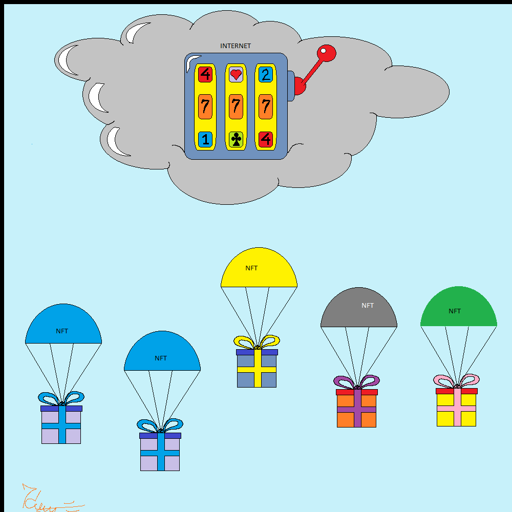 Rain of NFT airdrops #8 static token preview