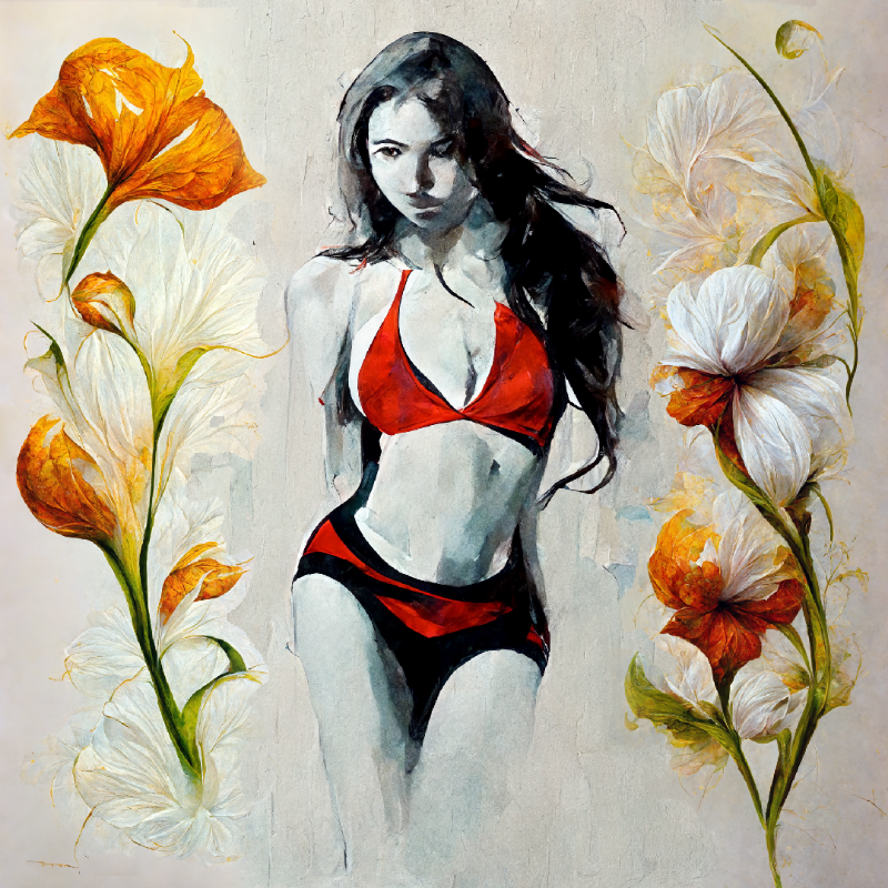 Girl and Flower #2 static token preview