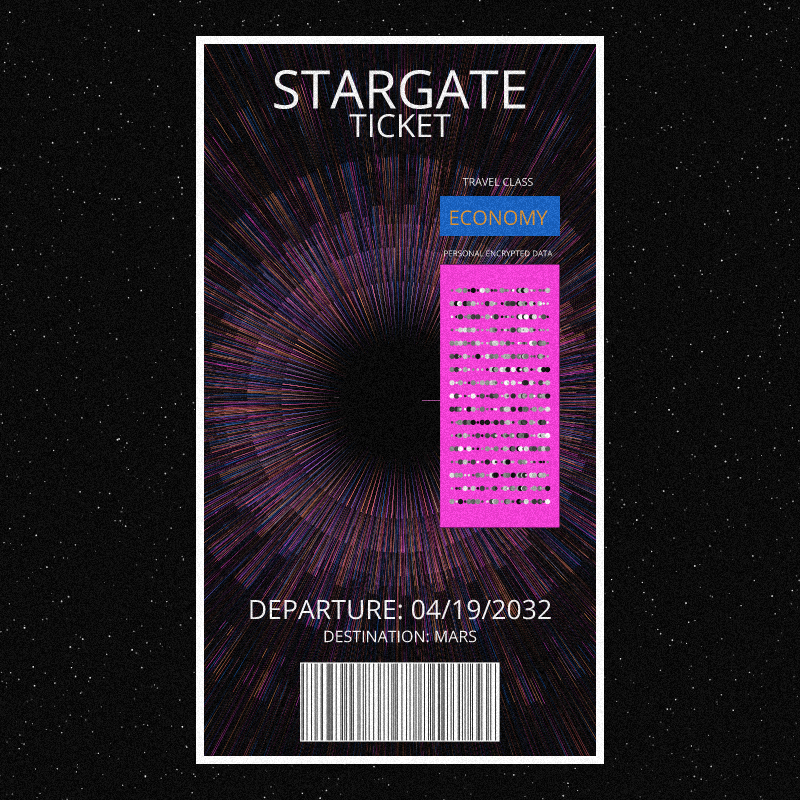 Stargate Ticket | Reboot #5 static token preview