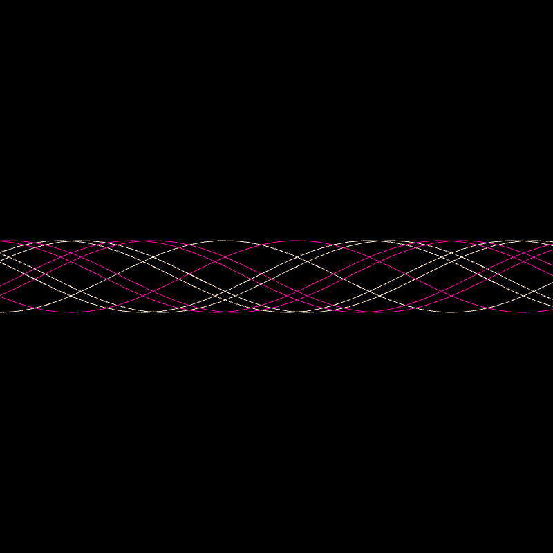 Genuary 15 ࿐ Sine Wave Finger Trap #4 static token preview