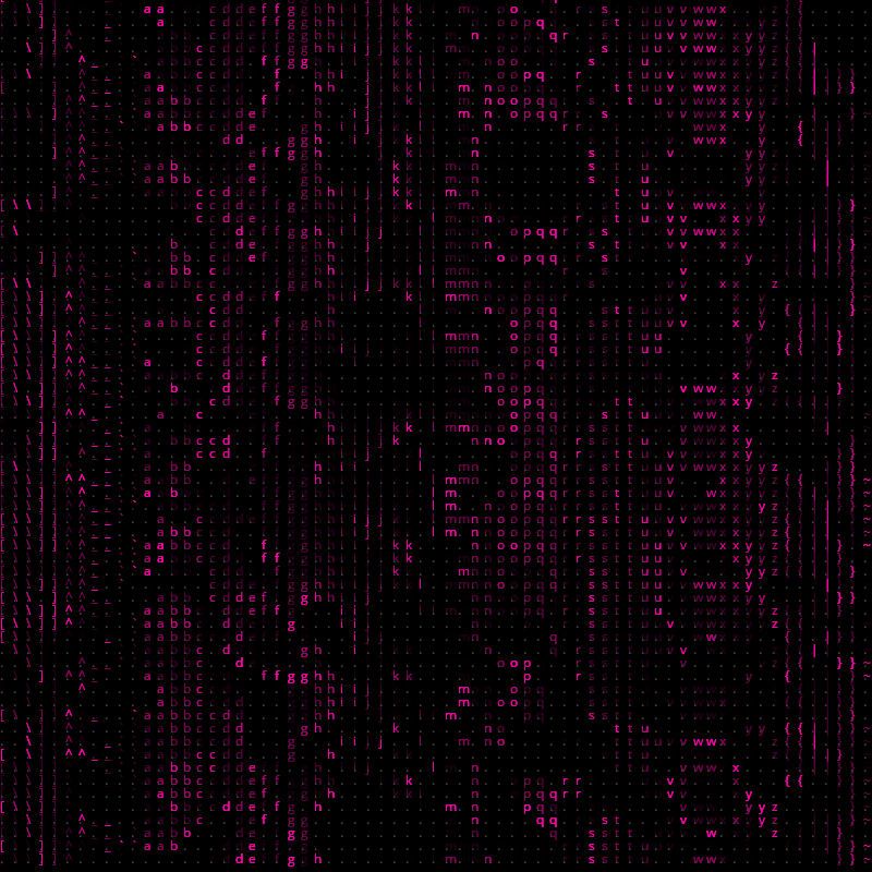 Ascii Noise #20 static token preview