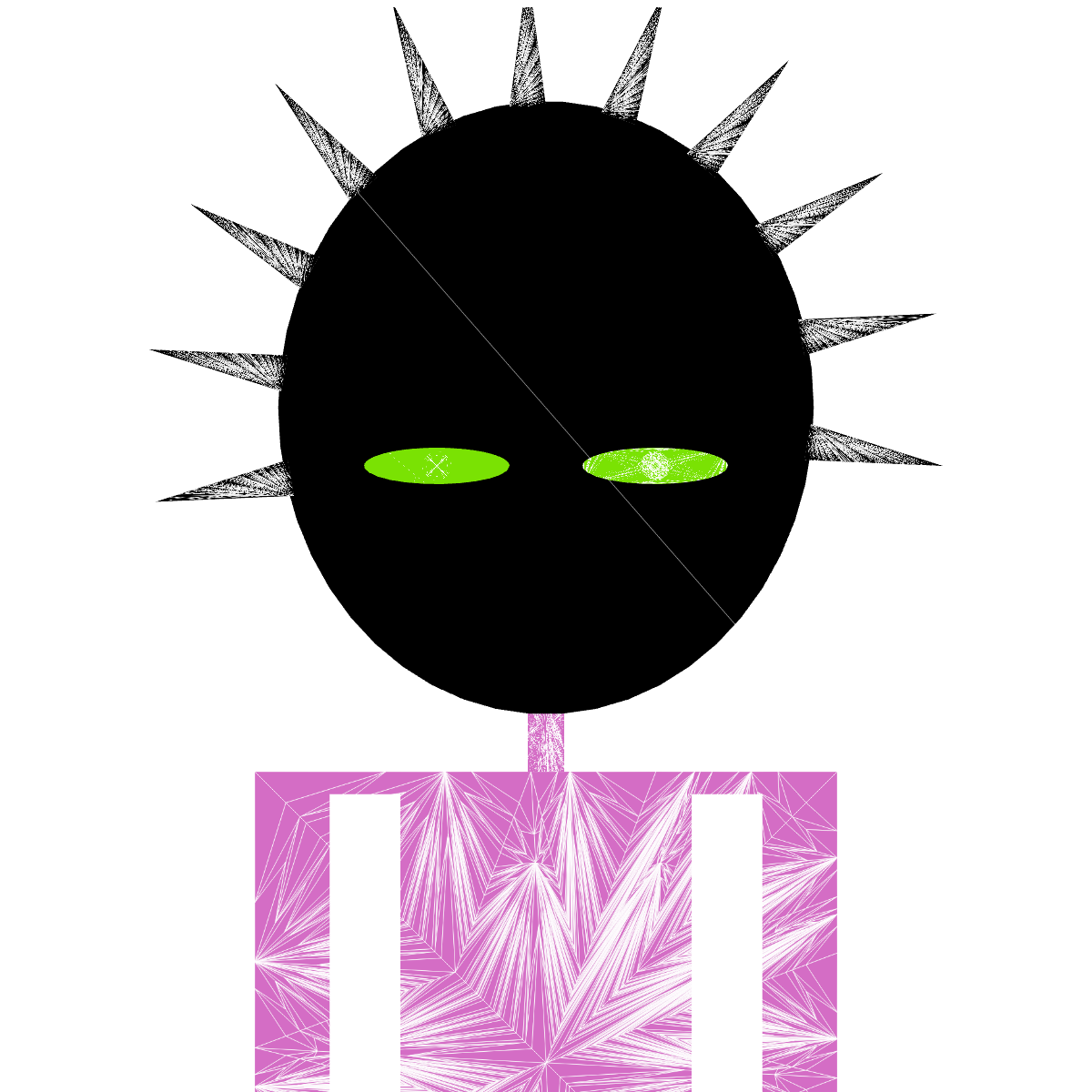 Spiky Woman #14 static token preview