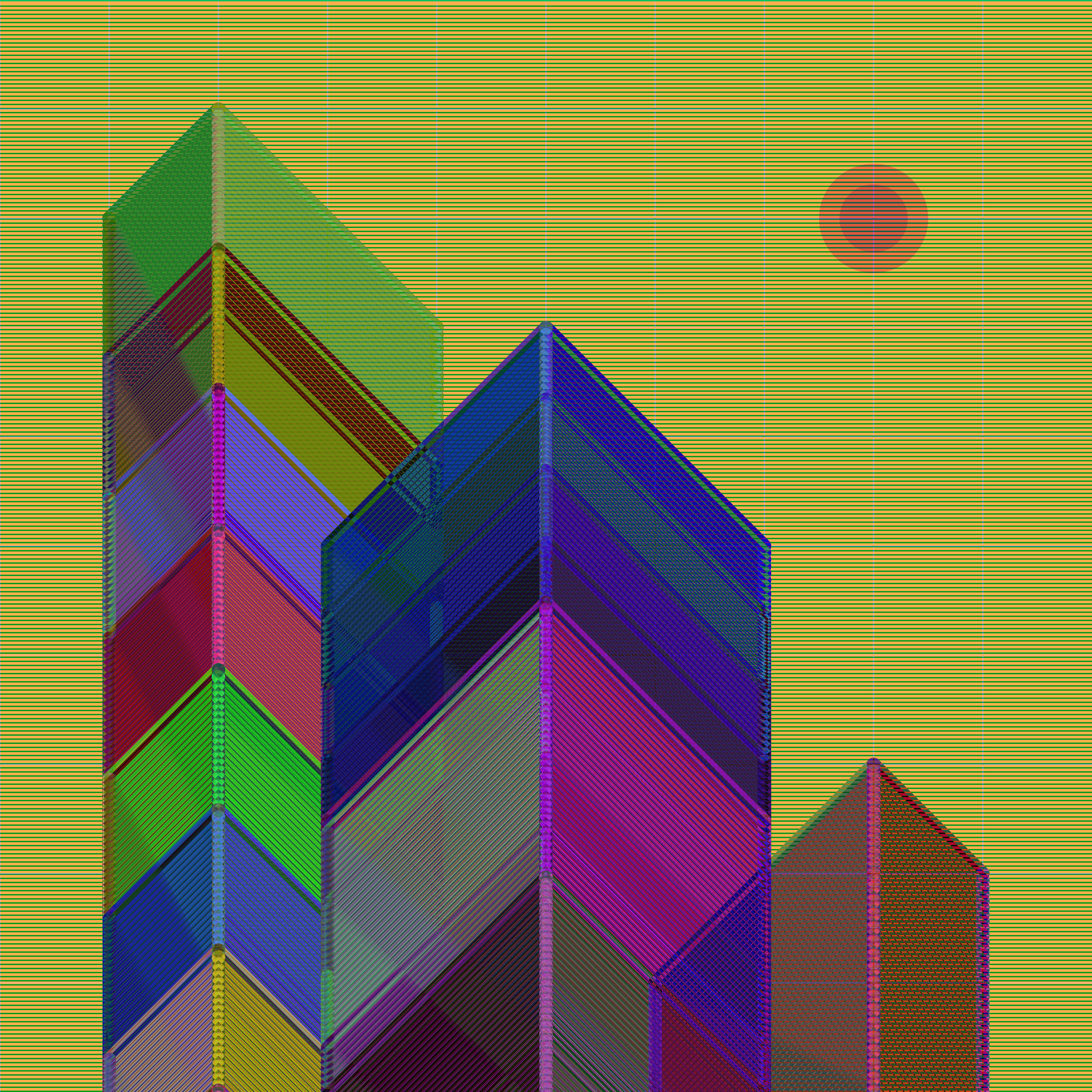 Retro Towers #8 static token preview