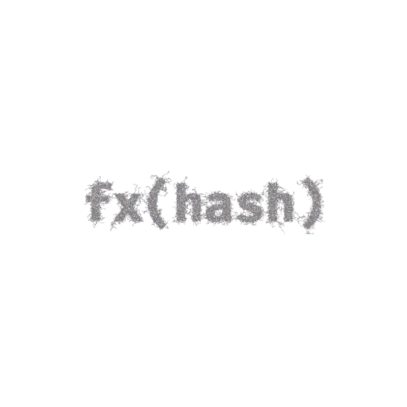 FXHASH Generative Logo #8 static token preview