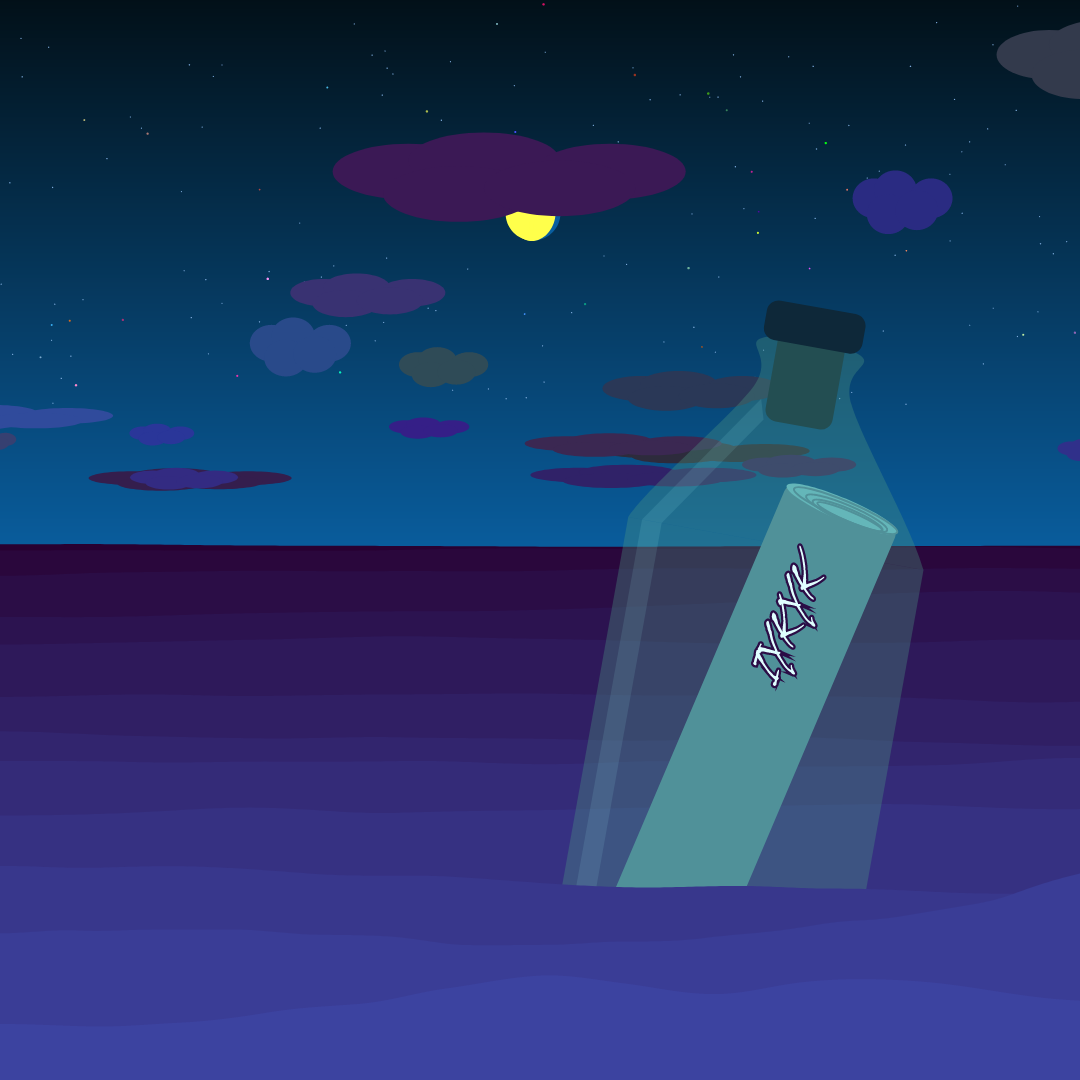 message in the bottle #24 static token preview