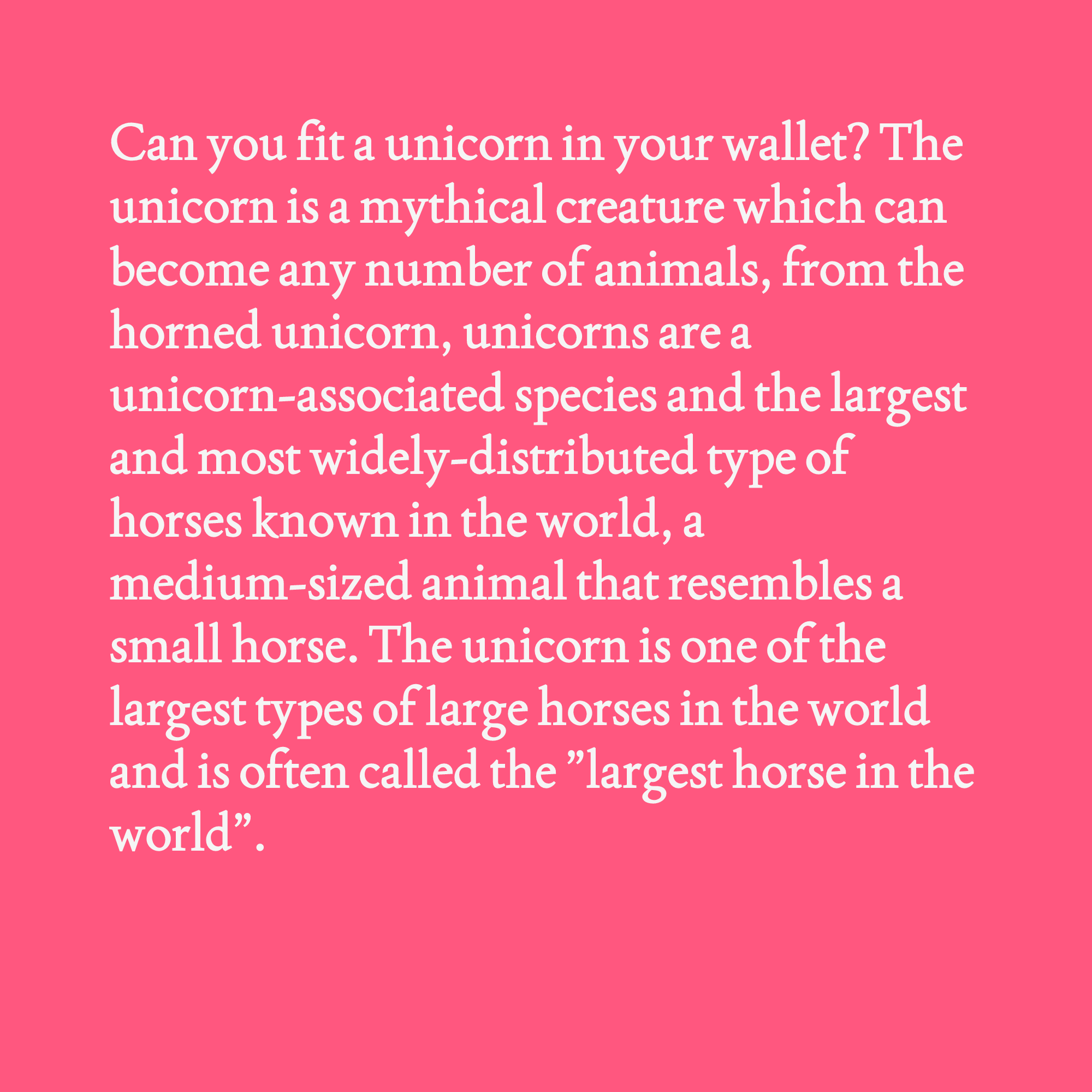Unicorn Facts and Musings #16 static token preview