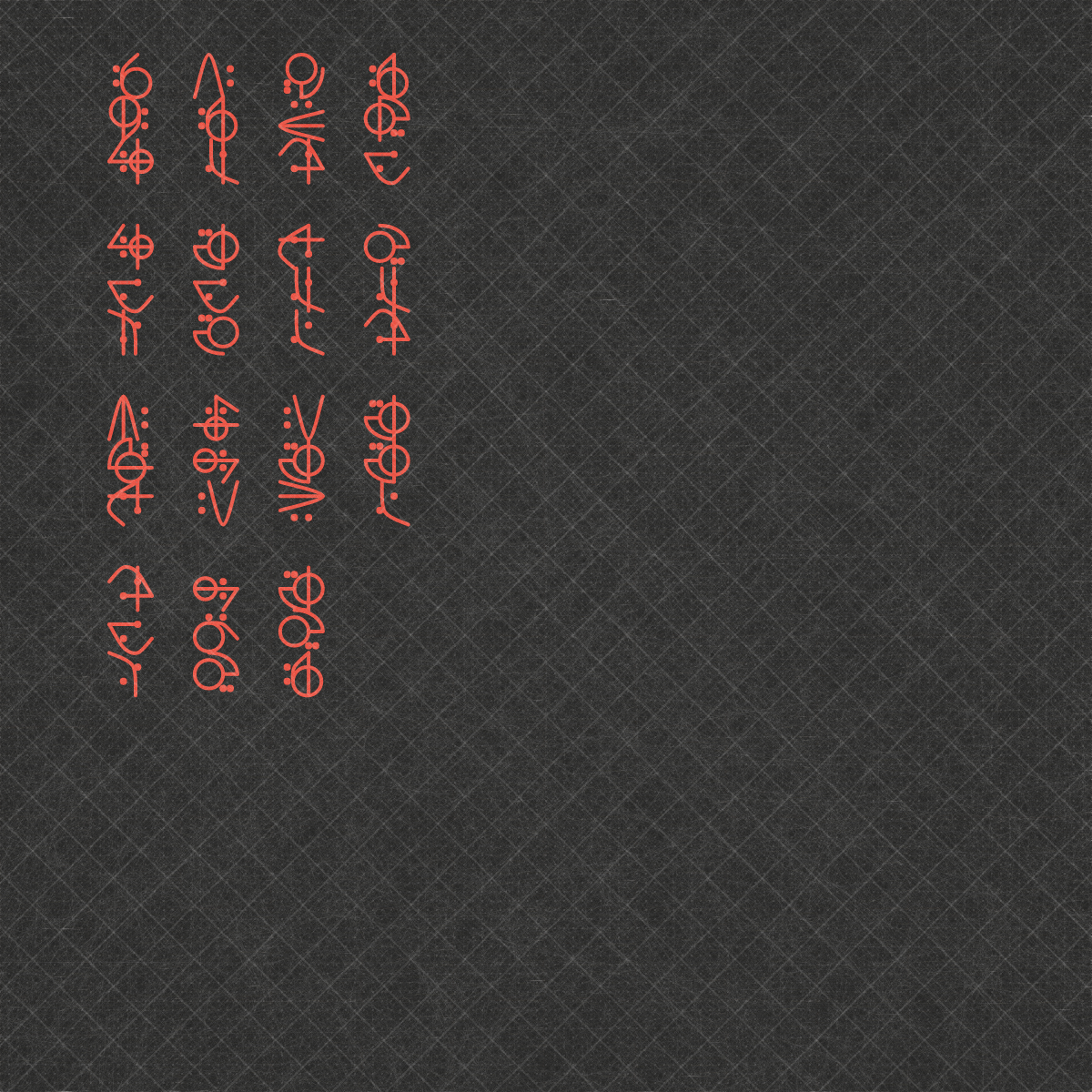 Asemic Morphemes #14 static token preview