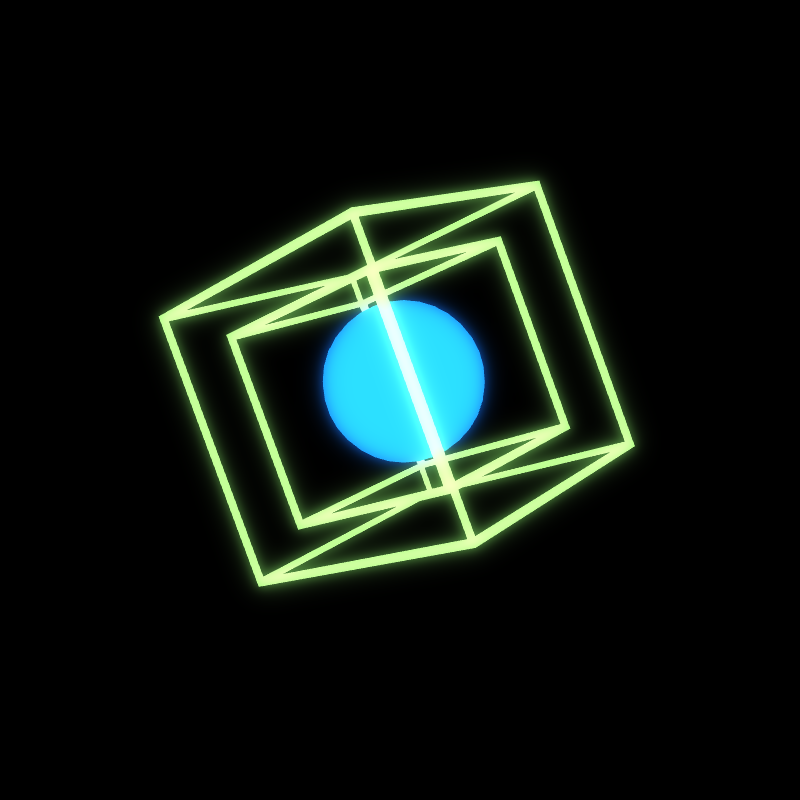 Generative Animation : Two Cube and Sphere #19 static token preview