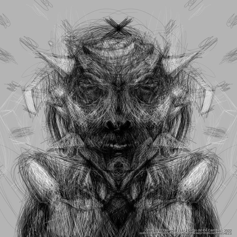 One Tezo Drawings_114+ #24 static token preview