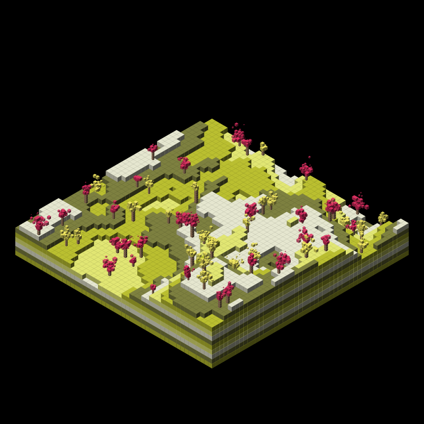 Pixel Topography #1 static token preview