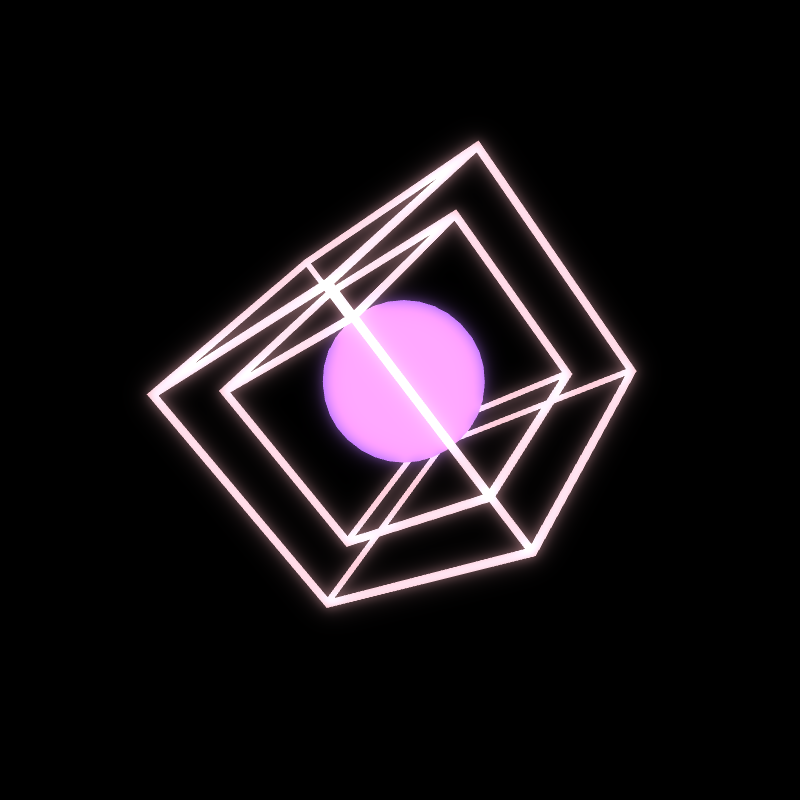 Generative Animation : Two Cube and Sphere #3 static token preview