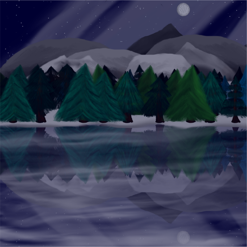 Moony Winter Lake #15 static token preview