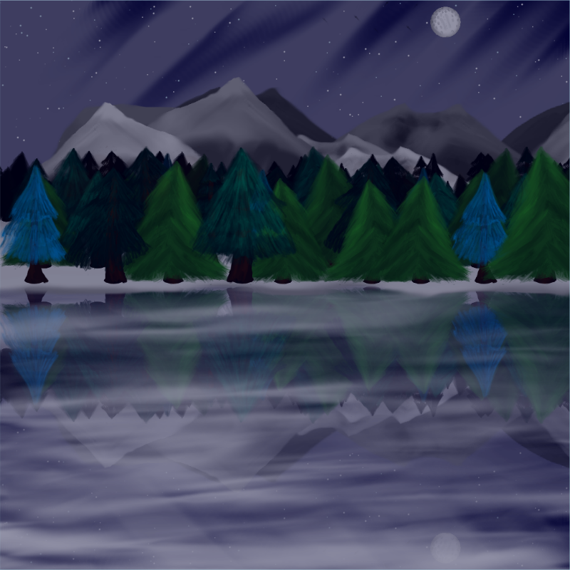 Moony Winter Lake #19 static token preview