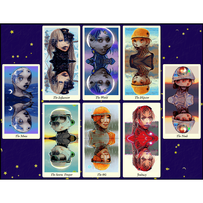 Reflexions - the fxhash tarot #4 static token preview