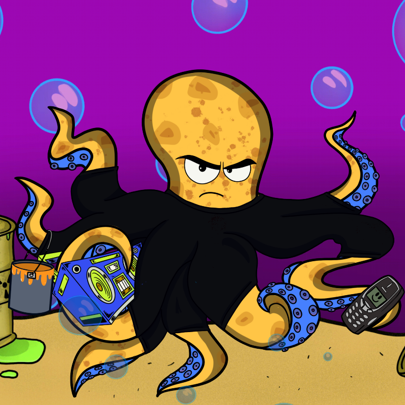Gangstatopus #5 static token preview