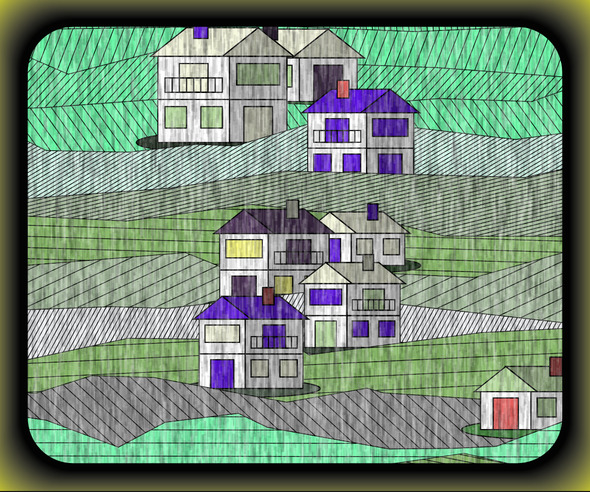 Rainy village #16 static token preview