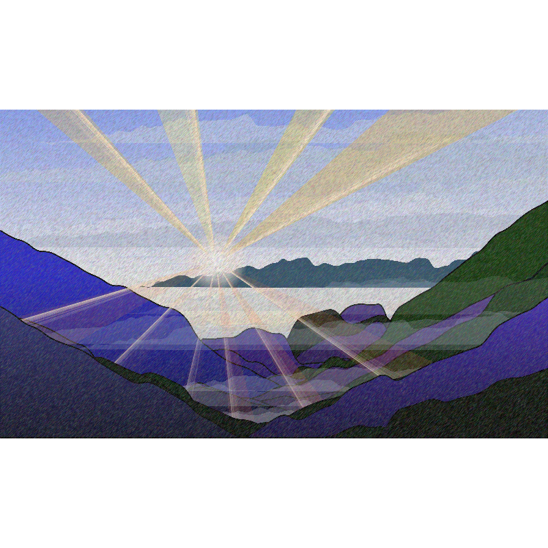 Sunrise over a Mountain Lake #8 static token preview